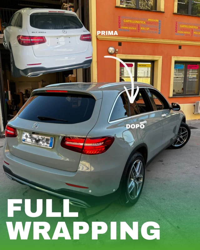 Full wrapping auto, prima e dopo – GOU Pubblicità