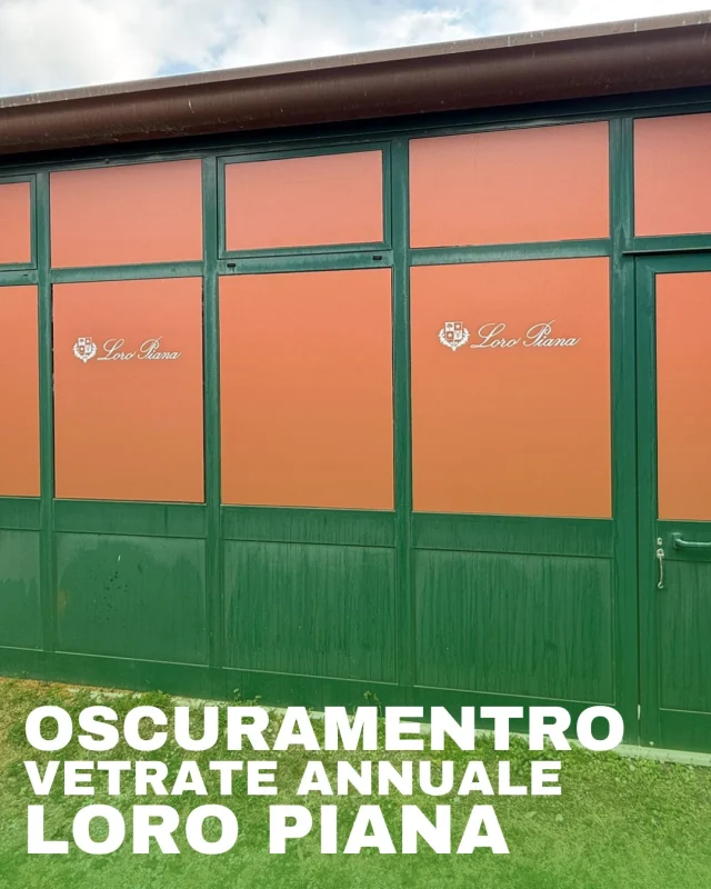 Oscuramento vetrate con pellicola – Loro Piana – GOU Pubblicità